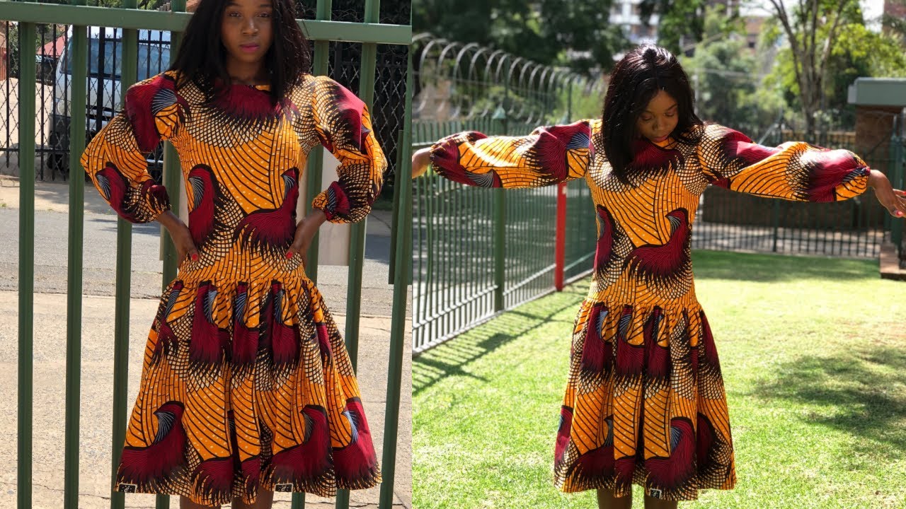 HOW TO CUT AND SEW A DRESS WITH FLARE BOTTOM(very well details video )