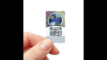 Custom Scratch Off Serial Number Security QR Code 3D Holographic Label With Security Verify System