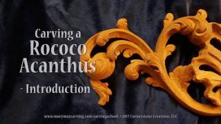 This is a preview to a carving lesson showing how to carve a beautiful reproduction of early American Rococo style acanthus leaves 