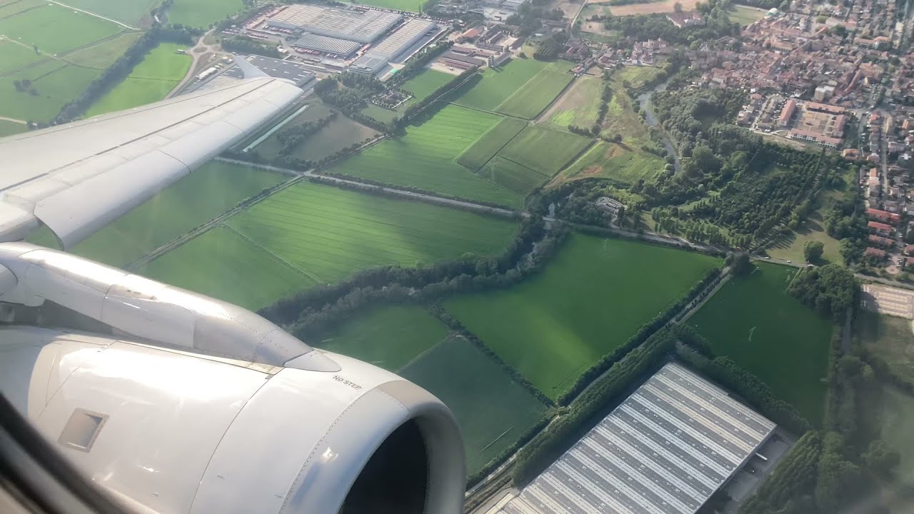 Lufthansa Airbus A319 Landing at Milan Linate Airport (LIN) [4K]