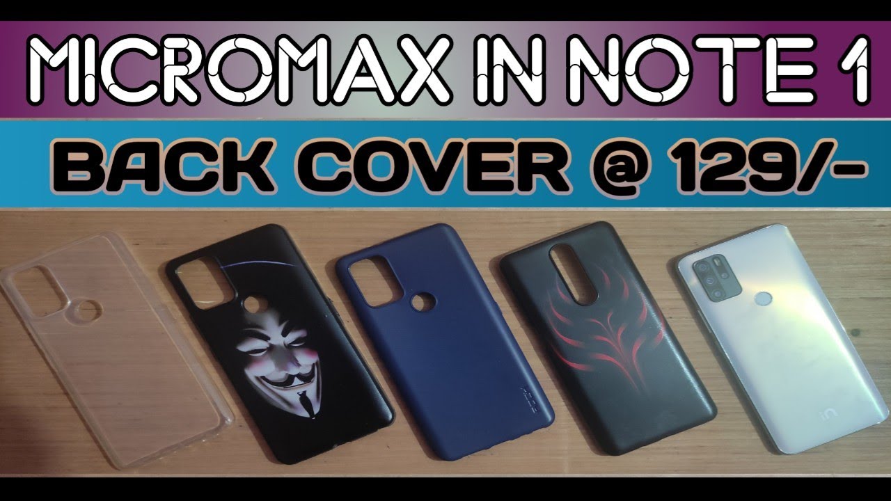Micromax in Note 1 back cover case // Best back covers for micromax