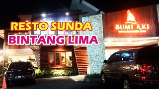 Daftar Menu Resto Bumi Aki Puncak Cisarua Bogor | Resto Sunda Bintang 5