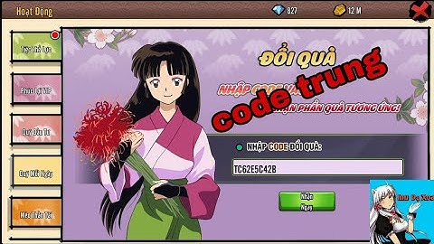 Code chung sự kiện "hành trang tựu trường" game Inuyasha