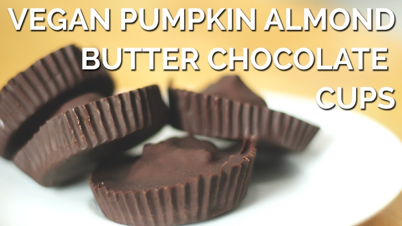 Vegan Pumpkin Almond Butter Chocolate Cups | Two Market Girls
