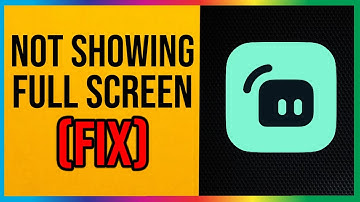 Streamlabs Not Showing Full Screen (EASY FIX)