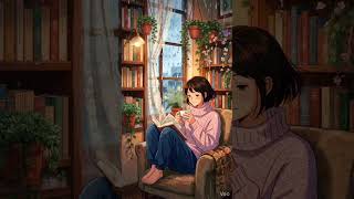 A Peaceful Rainy Day Alone ☕ | Cozy Anime Coffee Routine by the Window 🌿💤 #shorts