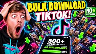 Download 1000+ TikTok Videos in 1 CLICK! 🤯 (Bulk Downloader 2026) screenshot 1