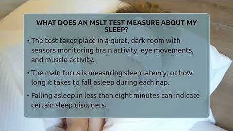 What Does An MSLT Test Measure About My Sleep? - Sleep Apnea Support Network