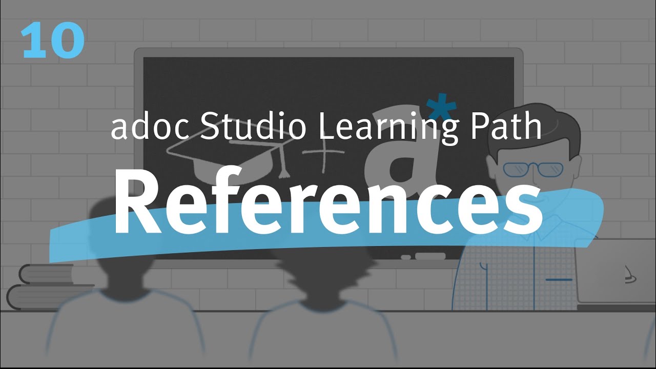 References (10/16) - adoc Studio explained (English) - YouTube