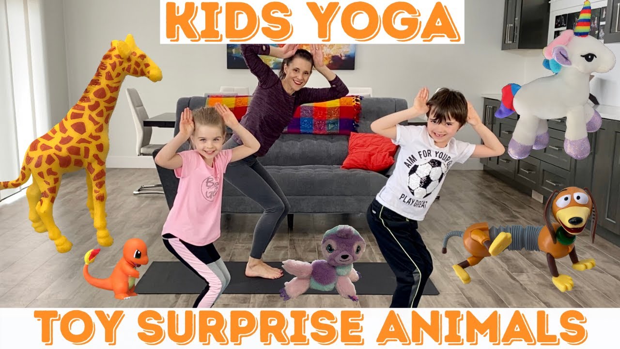 Yoga for kids with animals - Smile and Learn - YouTube