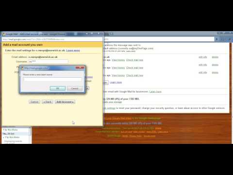 Screencast: Using Gmail to retrieve and send your Warwick University email.