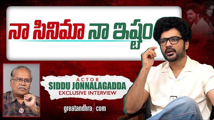 Exclusive Interview With Hero Siddu Jonnalagadda | JACK Movie | greatandhra.com