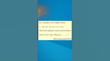 Hoe los je een JEE Advanced 2013-vraag op in 1 minuut als a, b en c eenheidsvectoren zijn? #exame...