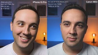 iPhone 13 Pro vs Canon M50 - The Best Camera for YouTube