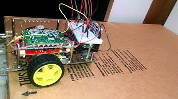 GoPiGo with Raspberry pi wired up with HC-SR04 Ultrasonic sensor.