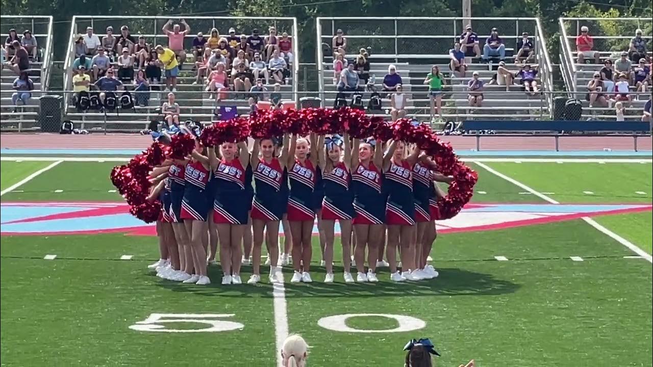 Parkway West Middle School, Chesterfield MO 8th Grade Cheer Halftime