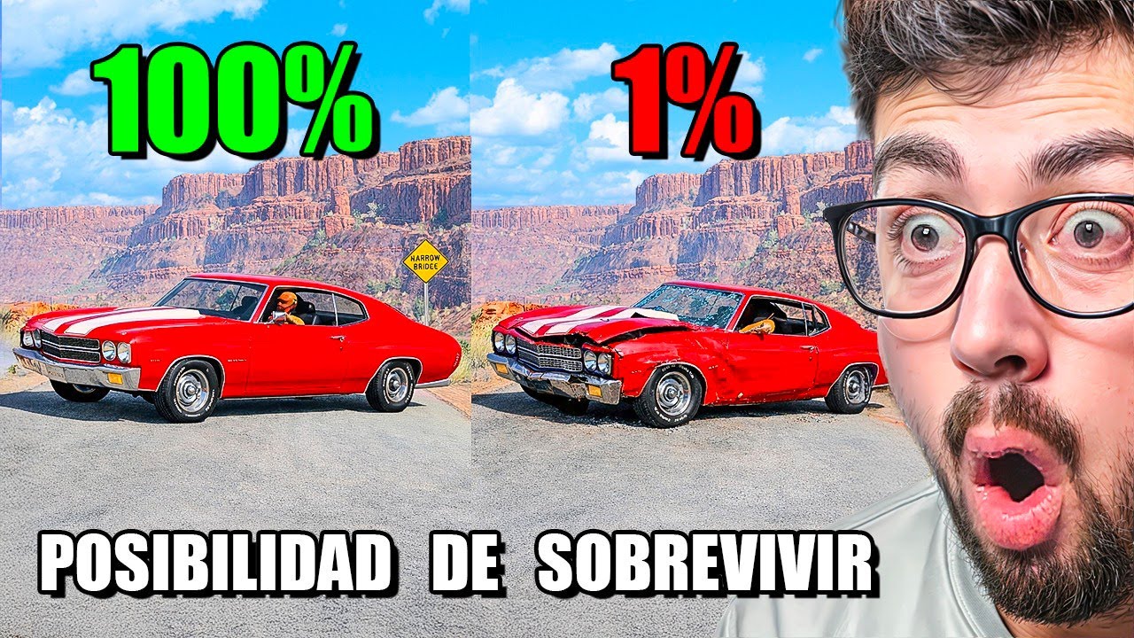 ¿CUAL ES LA PROBABILIDAD DE SOBREVIVIR? 😱 | BeamNG Drive