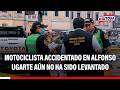 🔴🔵 Avenida Alfonso Ugarte cerrada tras accidente de motociclista: Cuerpo no ha sido levantado