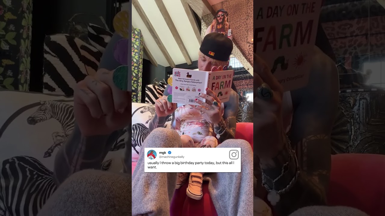 We're feeling a little emo at Machine Gun Kelly's birthday post. 🥹 (🎥: Instagram)