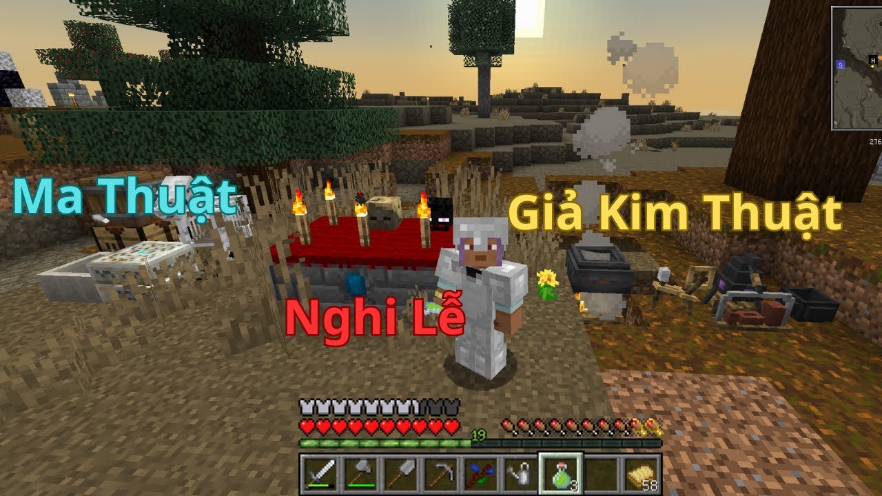 Vàng, Hạt Giống Cỏ, Ma Thuật và Các Nghi Lễ | Minecraft Reclamation #3 ...