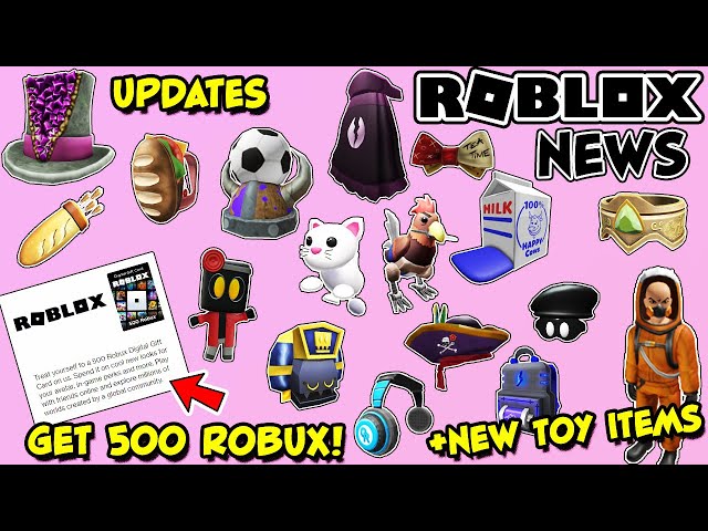 Roblox News Get 500 Robux From Verizon Limited Hat Update New Toy Code Items Youtube - how to redeem roblox toy codes ipad get million robux