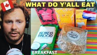 Canadian Reacts to Typical Dutch meals/What Dutch people eat everyday