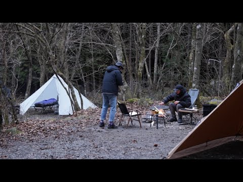 【歴６年】かっこいい2人組みキャンパ一🔥統一感ある洗練キャンプギア🏕愛車のハイラックス登場＃281