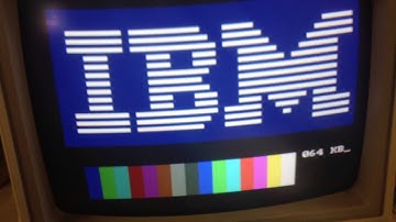 IBM pcjr. Bootup