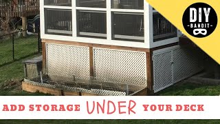 🔥 Add Storage Space to Home ➔ Enclose AND *Waterproof* Under Your Deck / Patio / Porch (DIY Project)