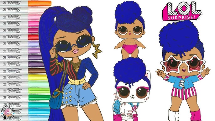 Desenhos para colorir LOL OMG Dollie Winter Disco - Desenhos para