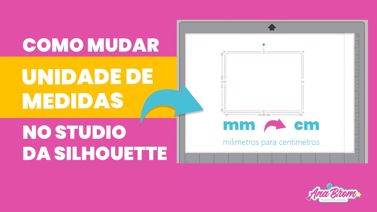 Aprenda a mudar a unidade de medida do silhouette studio para centímetros
