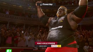 Best STRONGMAN moment EVER? IRON BIBY breaks The Beast's Axle WORLD RECORD in London!