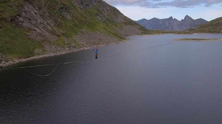 Man Walks Along Longest Slackline