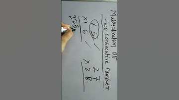Multiplication of two consecutive numbers |@easytrick@shortcut tricks|multiplication|math|#shorts