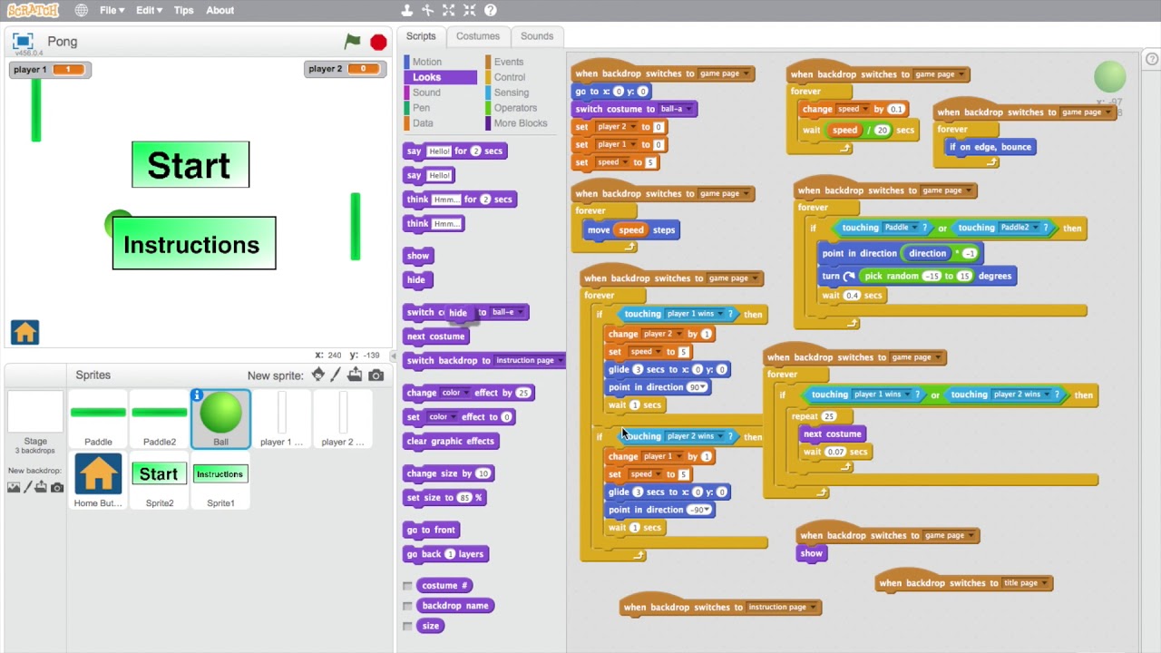 Scratch Tutorial, Tag Game