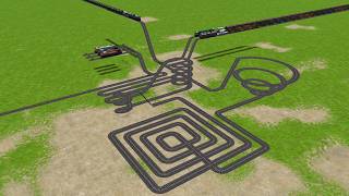 Crazy Railway Track Design | 3D Digital Simulation | train simulator game screenshot 1