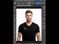 Change Black T-Shirt Color in Photoshop #Shorts