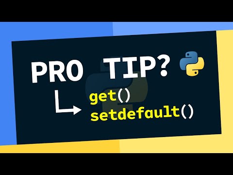 PRO TIP For Using Dictionaries In Python (ft. get & setdefault)
