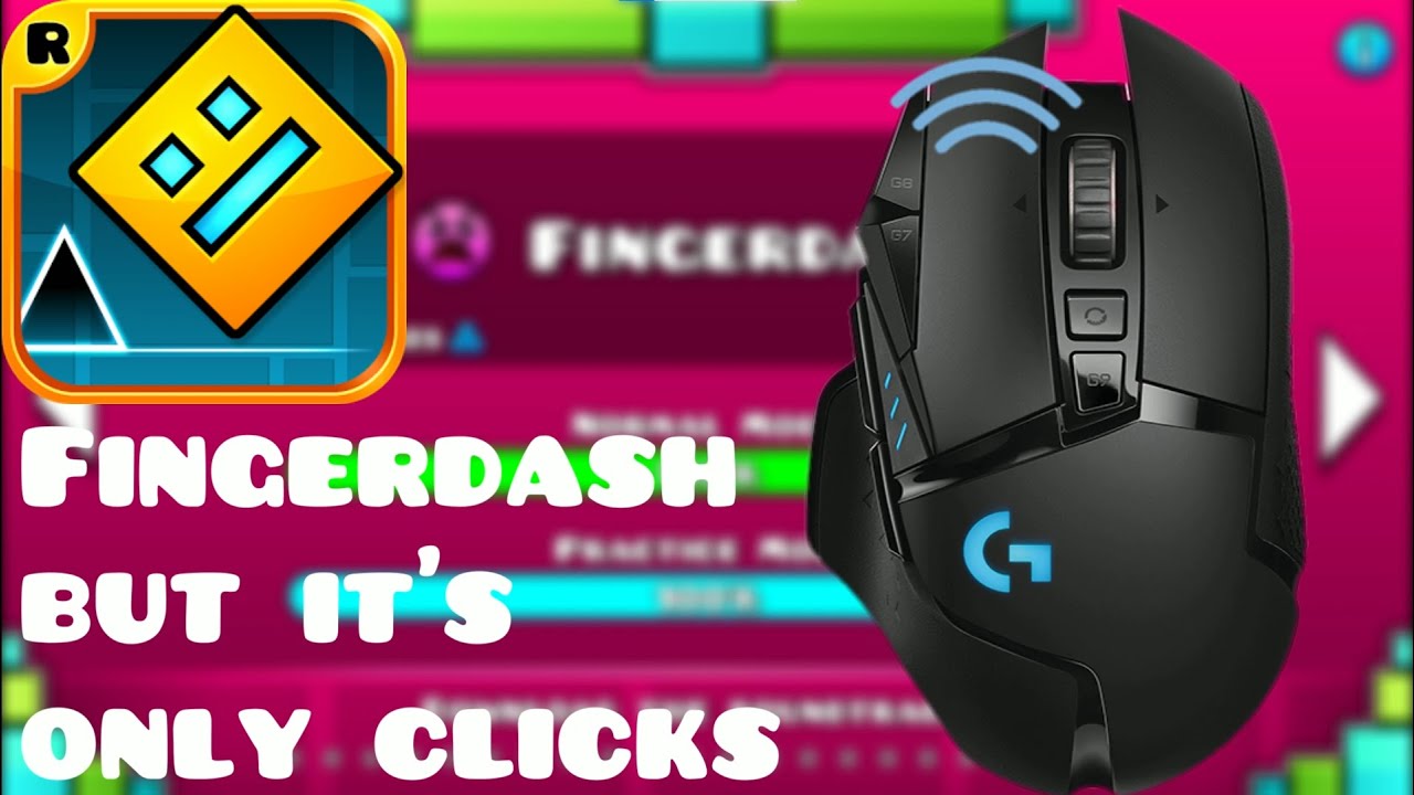 Geometry Dash, Fingerdash 100 but it's only clicks YouTube