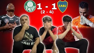 PALMEIRAS 1(2-4)1 BOCA / REACCION HINCHAS DE RIVER