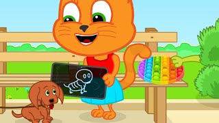 Cats Family en Français  Chien à la recherche de jouets Animé 2024 en Français