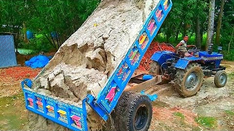 River Sand Loading And Unloading of Sonalika DI 750 Tractor | Digital Unload Facility of Tractor |