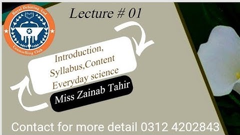 Introduction, Syllabus,Content Everyday science || PPSC // CSS // FPSC