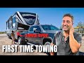 FIRST TIME TOWING OUR RV ( DAMAGE REPORT ) - SAILING LIFE ON JUPITER EP156