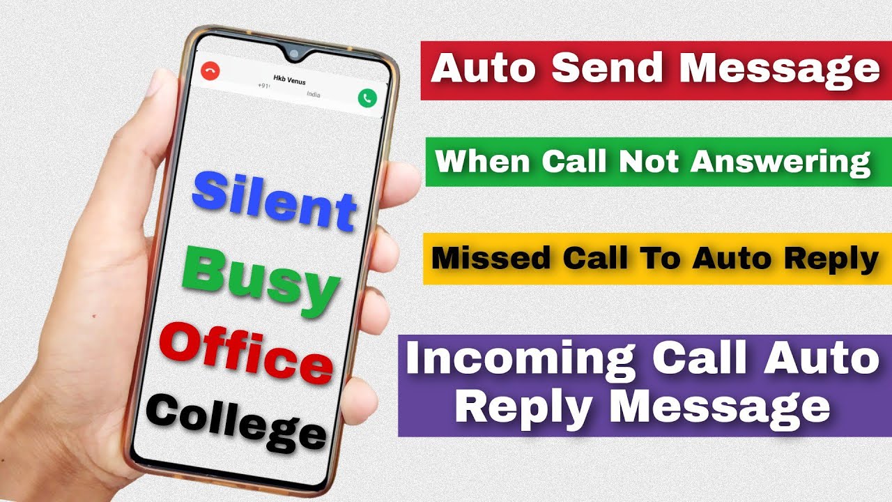 how to automatically send sms if a call is missed