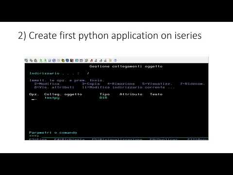 Create first program python on i series