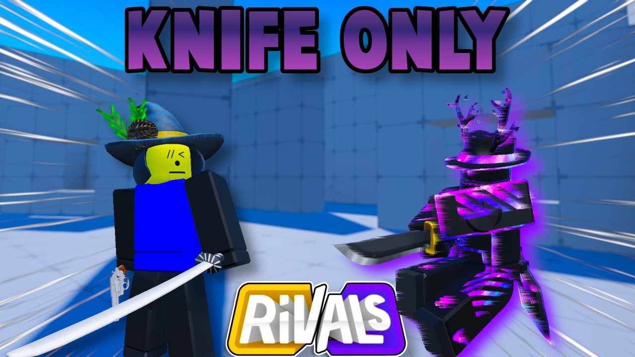 KNIFE ONLY in Roblox Rivals.. - YouTube
