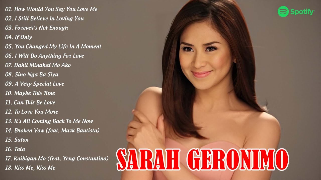 SARAH GERONIMO BAGONG OPM TOP SONGS 2024   How Would You Say Love Me I Still Believe In Loving You