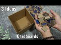 3 Awesome DIY Cardboards. Changing previously used boxes into environmental-friendly treasures!