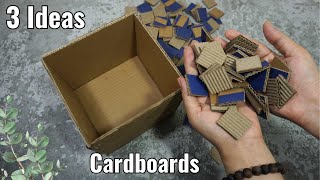 3 Awesome DIY Cardboards. Changing previously used boxes into environmental-friendly treasures!